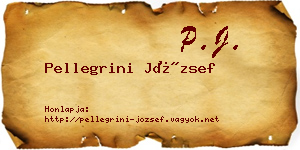 Pellegrini József névjegykártya